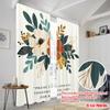 2pcs 2D flat printing Party Curtains Praise Lord Thanks Good 100% Polyester Fabric Without Electricity Holiday Decorations
