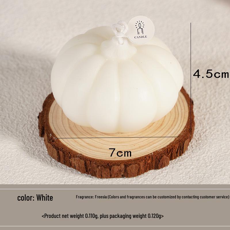 Свеча ручной работы с ароматом тыквы на Хэллоуин - Сувенир для вечеринки и подарок, Ароматическое украшение