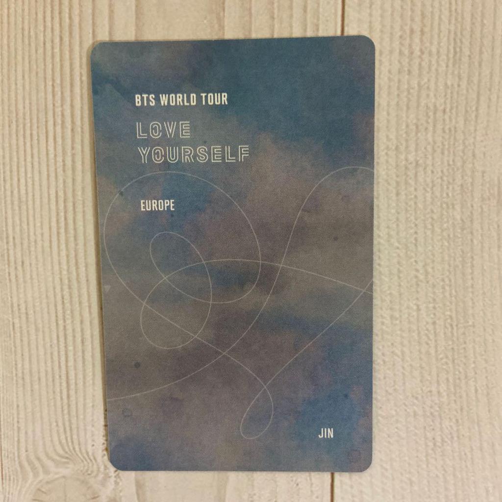 [USED] Official BTS Jin LOVE YOUR SELF EUROPE Trading Card