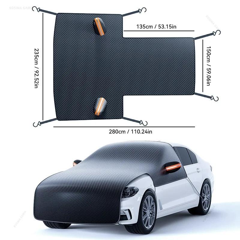 Xiaomi Thickened Car Windshield Snow Cover Frost Ice Shield Waterproof Windproof UV Sunshade for Sedan SUV Winter Auto Accessories