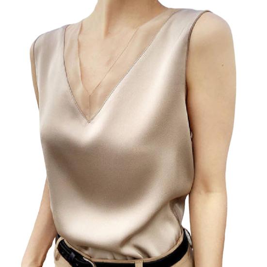 Женские топы без рукавов, блестящие, шелковистые, идеально сидящие, охлаждают, повседневная одежда