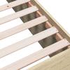 Bed Frame in Sonoma Oak Finish 140 x 200 cm Particleboard