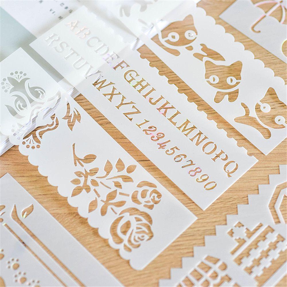 Paper Card Album Decorative DIY Craft Stamp Scrapbooking Flower PaintingTemplate Layering Stencils