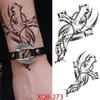 Fake Skull Tattoo Male Lion Wolf Tiger Snake Waterproof Tattoo Sticker Arm Art Fake Tattoo Male