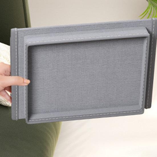 Поднос-подстаканник для дивана, Подставка-органайзер на подлокотник дивана с боковыми карманами для пультов, мобильного телефона, планшета, закусок