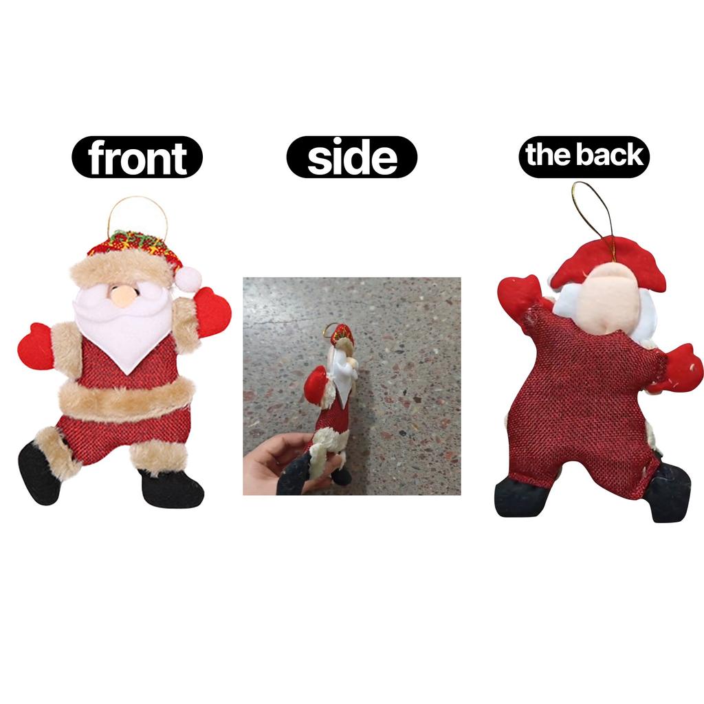 Набор украшений для рождественской елки, подвеска в виде Клауса, снеговика, лося, медведя, тканевая подвеска, праздничное украшение, художественный эскиз