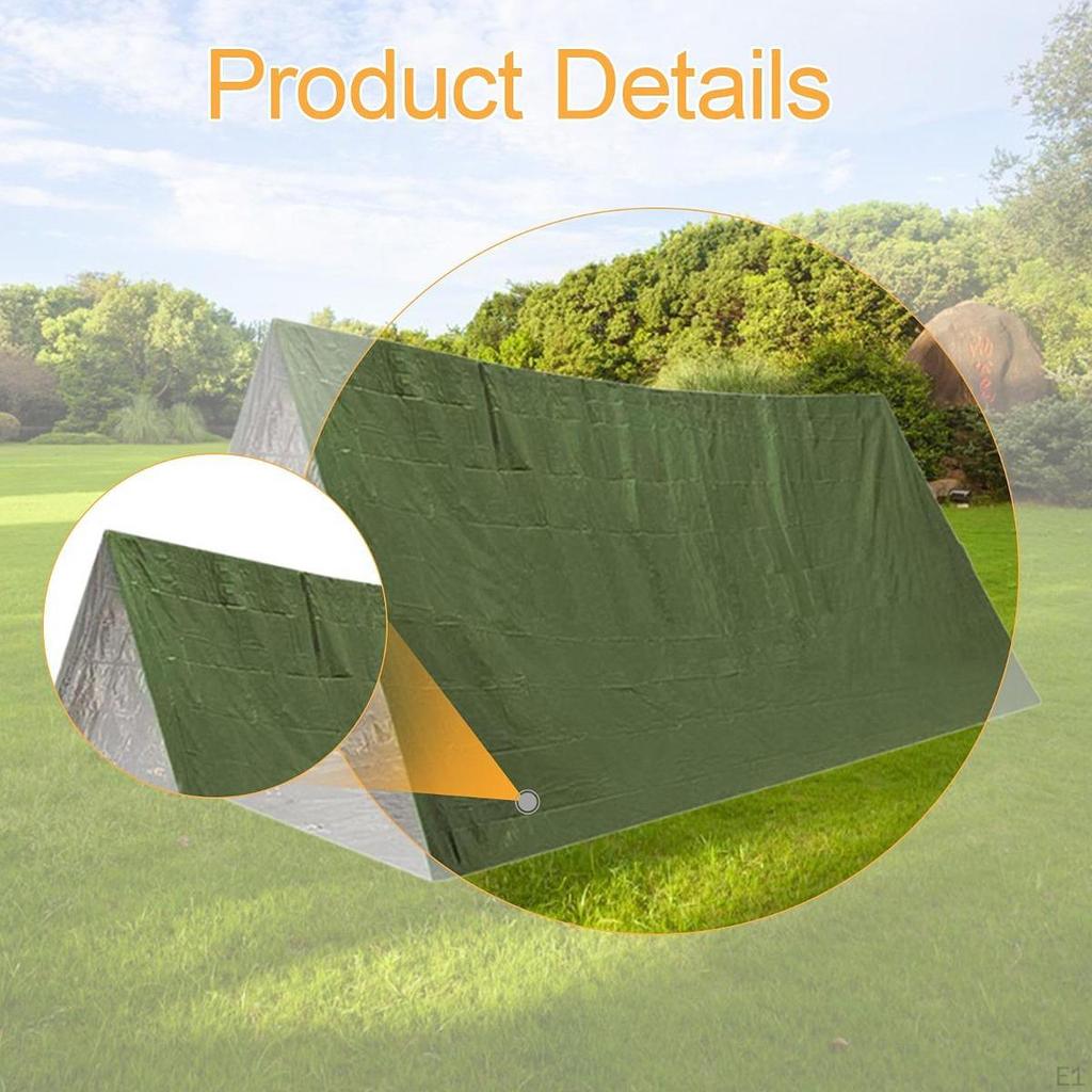 Палатка для экстренной помощи на открытом воздухе Компактное убежище Защита от непогоды Выживание Жизнь для походов
