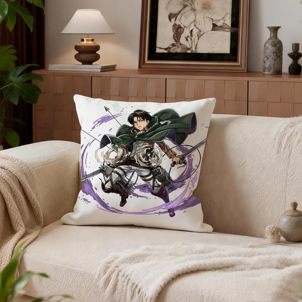 Dark Attack On Titan Cushion Cover Cushion Cover Set 4Pcs 50X50 45X45 40X40 Pillowcase Decorative Sofa Home Decor