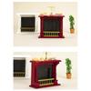 Mini Doll House Furniture Decoration Simulation Fireplace Model