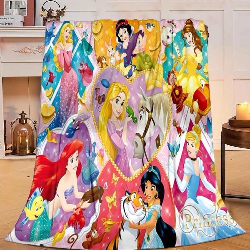 1PC Princess gather Flannel Blanket Gift, Suitable for Both Men And Women, Soft Ideal for Beds And Sofa, Birthday Or Christmas Gift