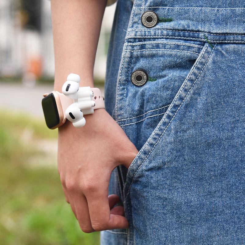 Мягкий силиконовый защитный чехол 3 в 1 для Airpods 3 (2021) / Airpods Pro 2 / Airpods Pro Чехол для наушников с анти-потерянным ремешком для Airpods Pro