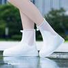 Waterproof Shoe Covers Reusable Foldable Overshoes with Full-Length Zipper Slip Resistant Galoshes for Men Women Outdoor Activities Cycling Skiing