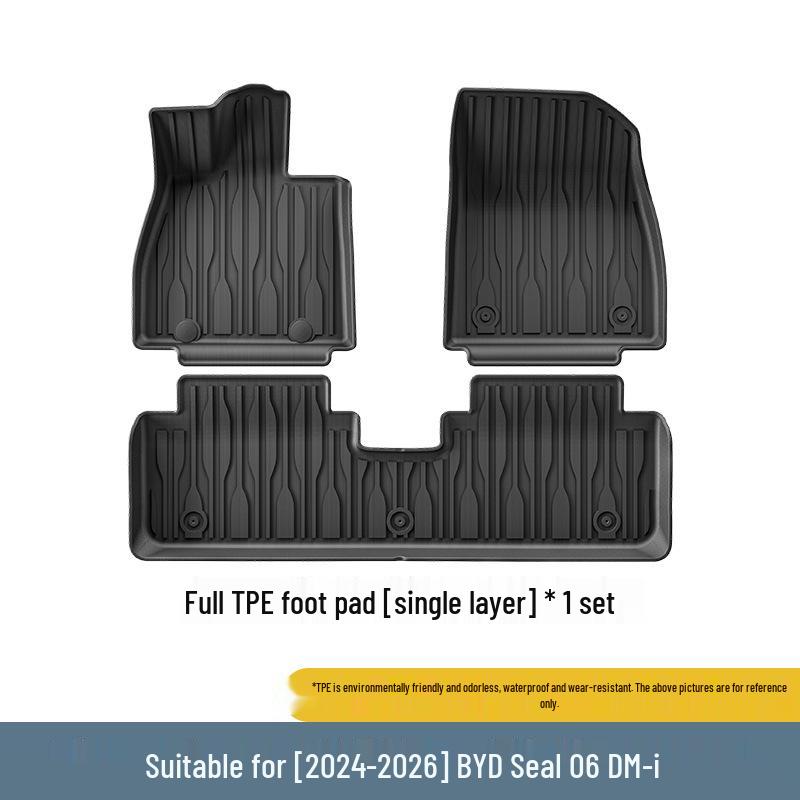 24-26 BYD Seal 06 DM-i Водонепроницаемые напольные коврики и вкладыш в багажник из TPE