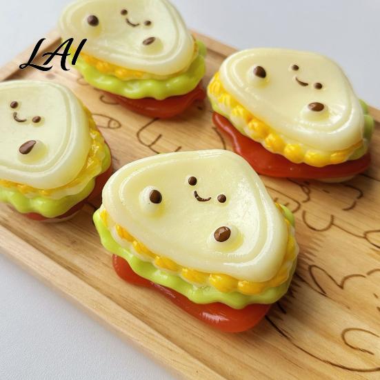 Layered Sandwich Stress Relief Toy Toy Slow Rising Cartoon Squeeze Detachable Fidget for Kids Adults Fake Food