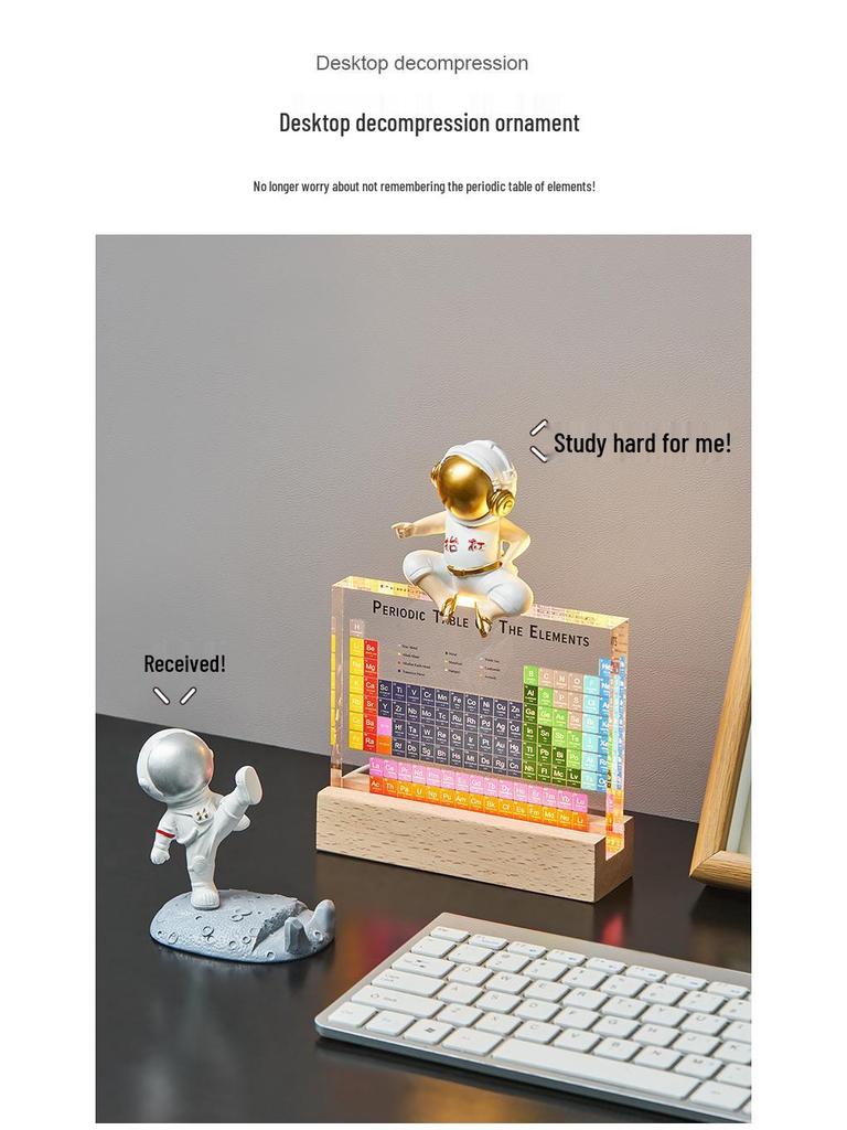 3D Periodic Table Model: Chemistry Teacher's Creative Desktop Ornament & Junior High School Educational Gift.