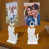 Table Number Holder Cat Shaped Picture Display Stand Desktop Photo Holder Name Card Stand for Home Hotels Dining Room