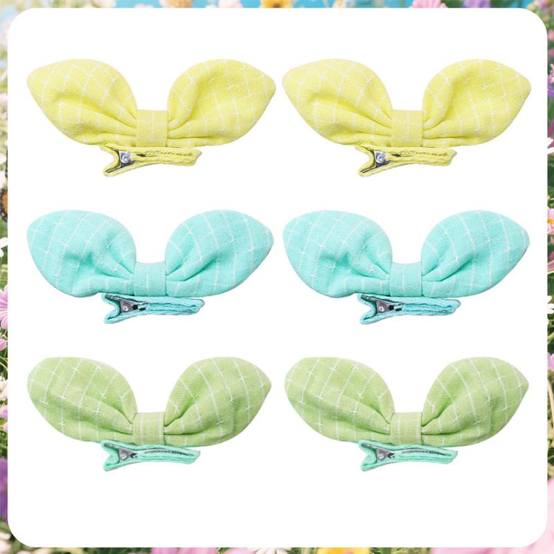 10 шт. Заколки для волос для собак с бантиками в виде кроличьих ушек, конфетных цветов, для длинношерстных щенков, заколки-крокодильчики, милые аксессуары для питомцев