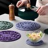 3Pcs Water Filter Silicone Trivet Mat Heat Resistant Placemat Fashion Pot Holder  Table Decor