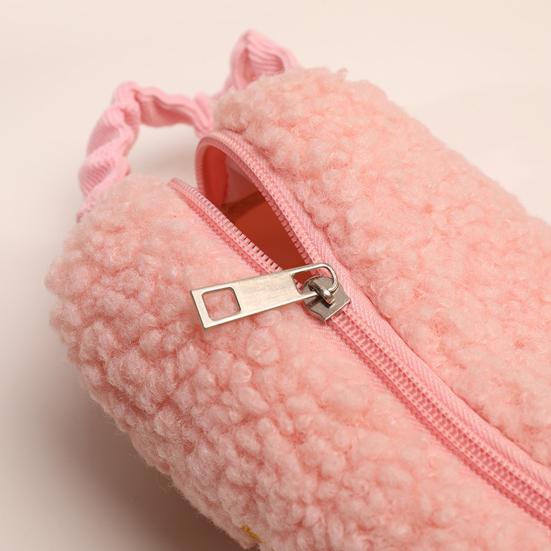 Pencil Case with Handle Large Capacity Portable Cartoon Rabbit Pencil Bag School Supplies