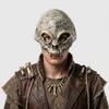 Distressed Skull Mask Halloween Half Face Mask, Horror with Adjustable Strap, Masquerade Party for Men Adults, Cosplay Costume Props