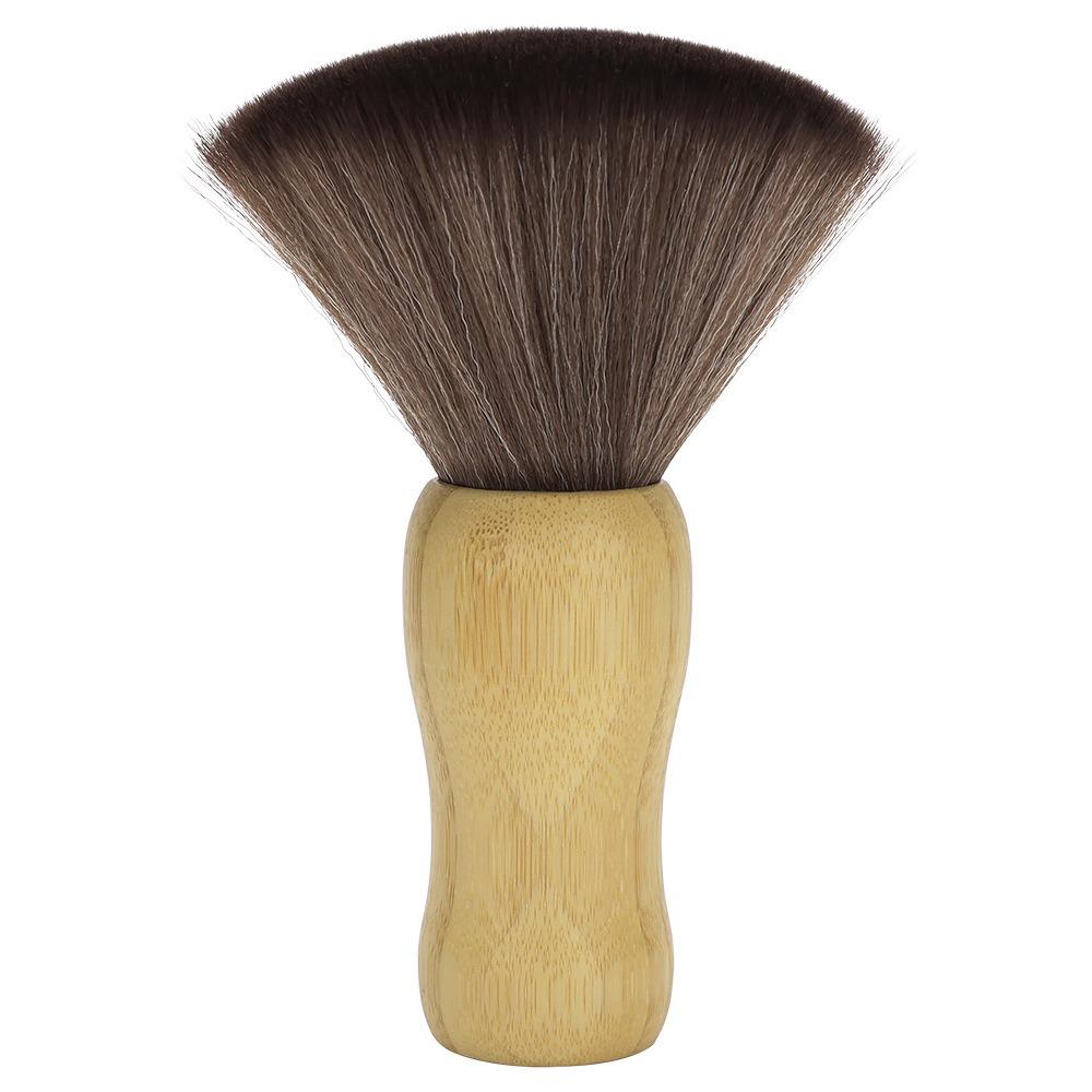 Wooden Handle Salon Brush Soft Brush Hair Cleaning Brush Fashion Barber Brush Home Use