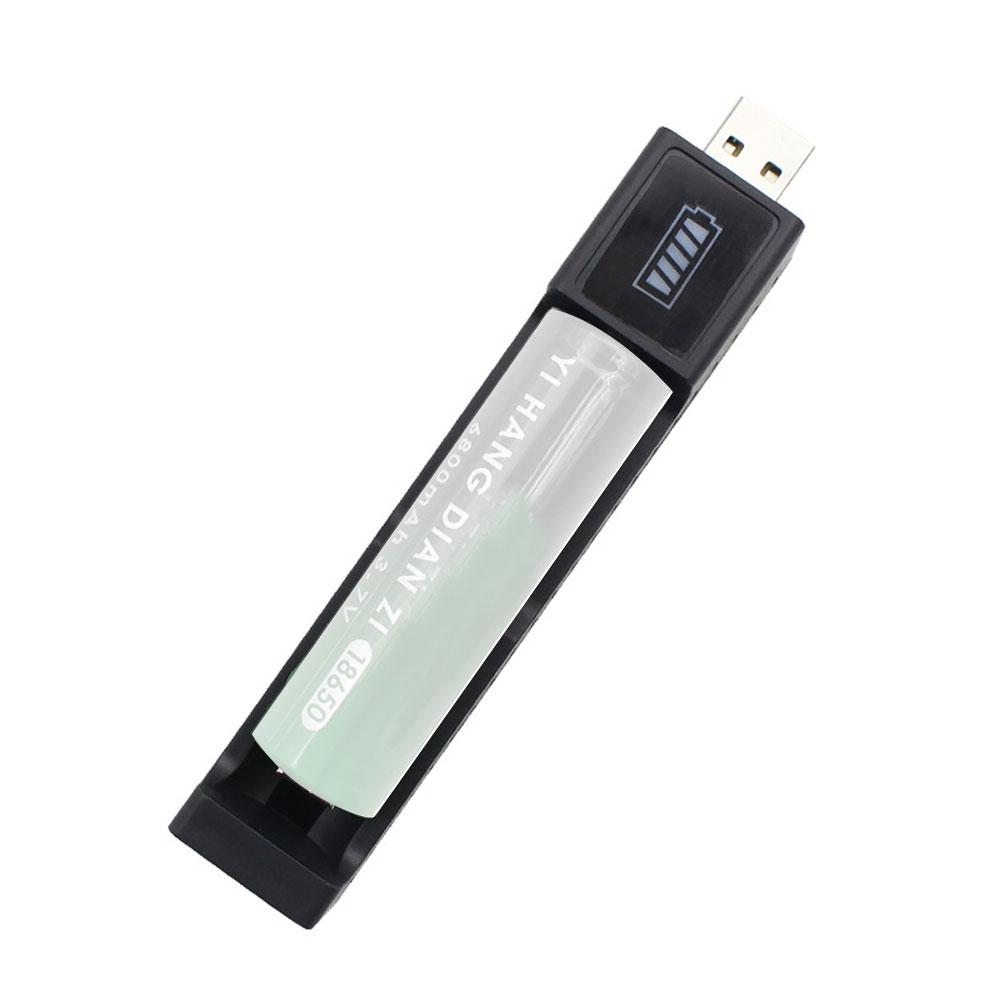 Прямая вставка USB Одиночный литиевый аккумулятор 18650 Быстрая зарядка кнопкой Нажимной аккумулятор Sour H3Q4