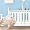 Hanging Bed Organiser Storage Basket Bed Hanger With Detachable Hooks For Book Magazine Toy Mobile Phone