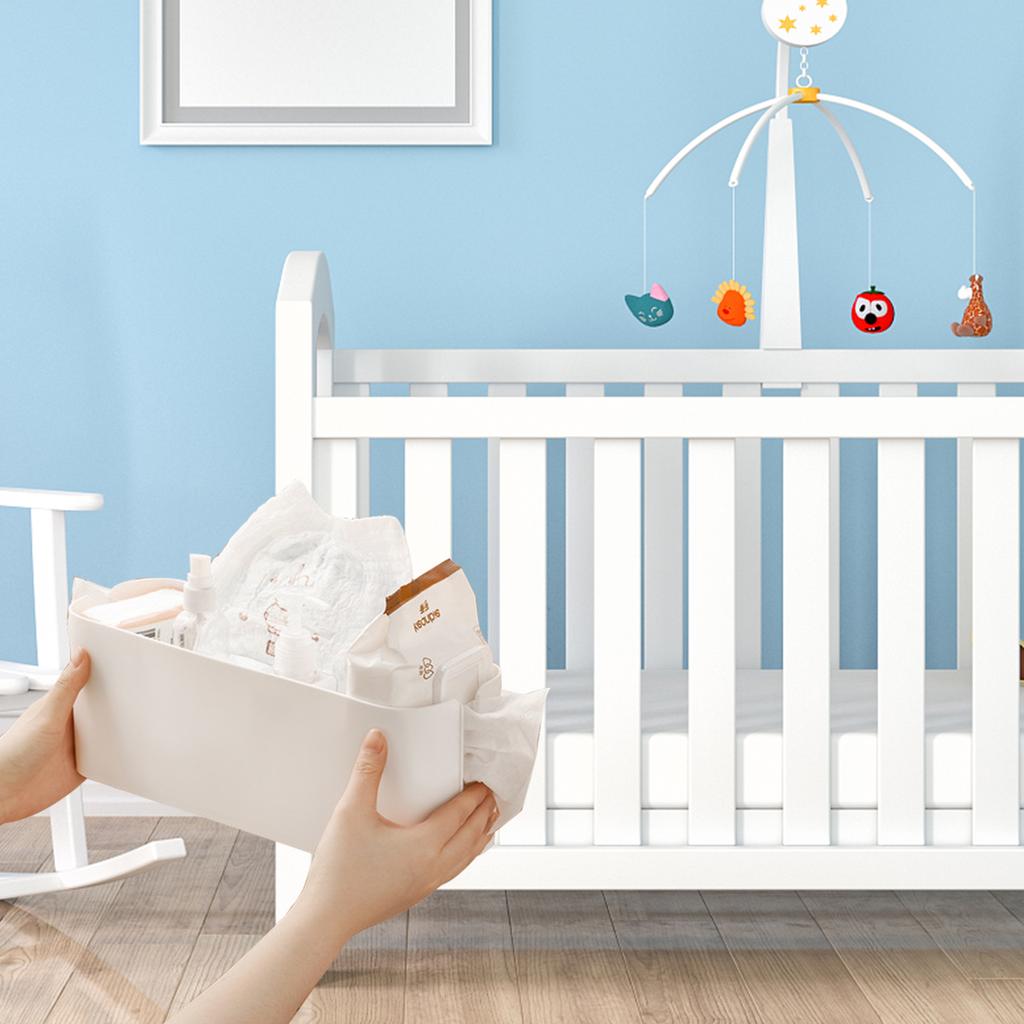 Hanging Bed Organiser Storage Basket Bed Hanger With Detachable Hooks For Book Magazine Toy Mobile Phone