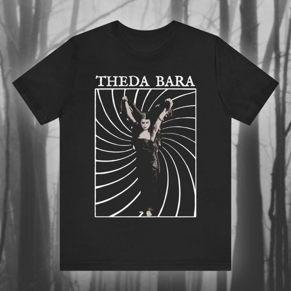 Sin 1915 Theda Bara femme fatale actress shirt vampire girl silent film Tshirt Unisex streetwear top for all seasons t shirt
