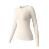 Женские топы с длинным рукавом, круглым вырезом, облегающие, пуловеры, однотонные, базовый слой, рубашка, осень-зима, для повседневной носки