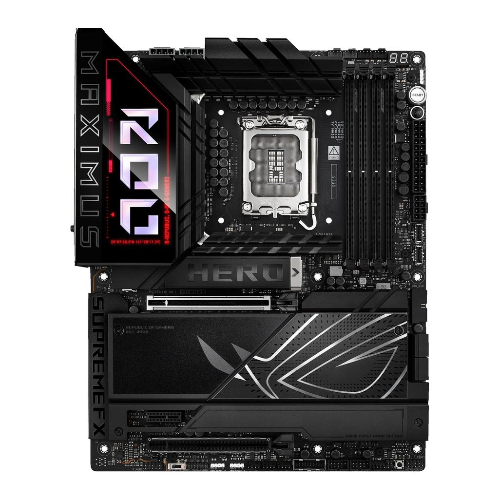 ASUS ROG MAXIMUS Z890 HERO Процессоры Intel Core Ultra совместимы с материнской платой LGA 1851 Z890 DDR5 ATX, отечественный авторизованный дистрибьютор, продукт (серии