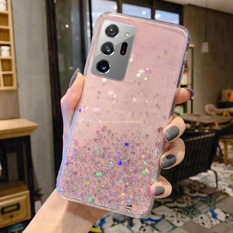 Блестящий мягкий чехол для телефона Samsung Galaxy Note 20 Ultra Note20 Ultra N985F Задняя крышка для Samsung Note 20 Ultra 5G Capa