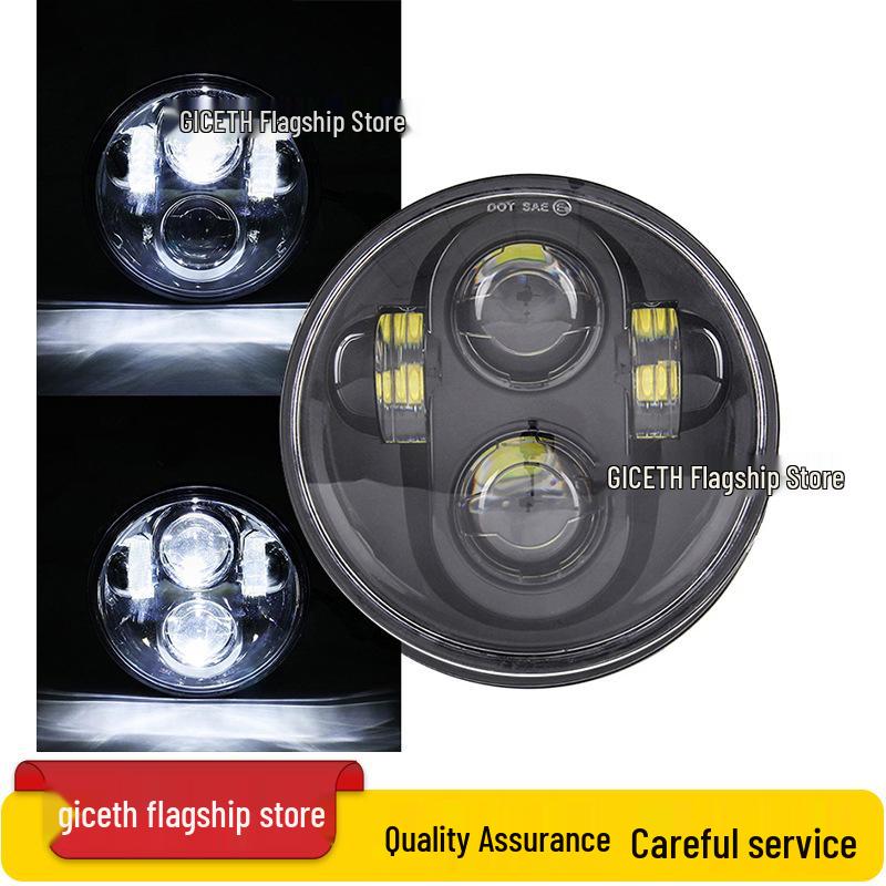 5.75" LED Headlight for Harley X48, XL883R/L 750, Dyna, Benelli 400 Motorcycles & Scooters - Off-road Compatible