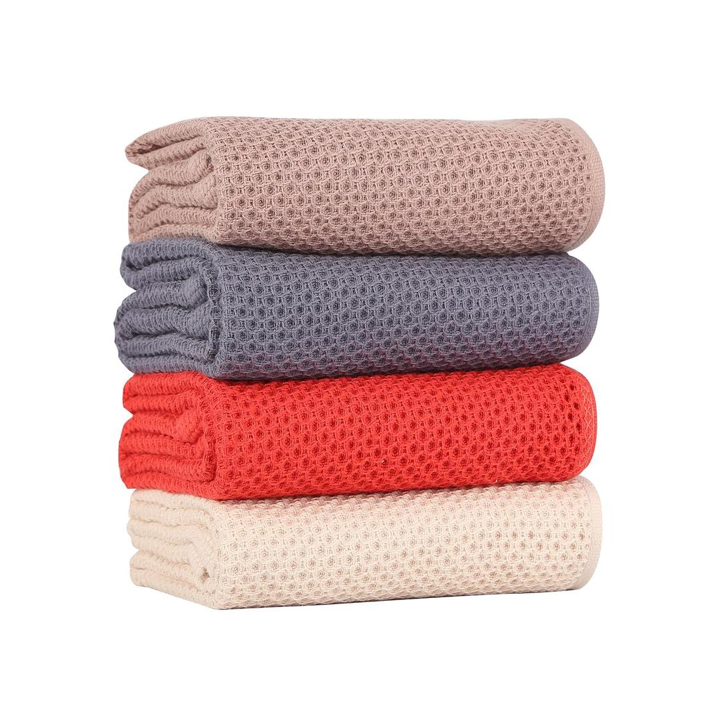 SEASHORE TREE Набор кухонных столешниц Высококачественная ручная для протирки окна ванной комнаты мытья посуды 4 цвета Салфетка, Салфетка, Салфетка, Вафельная, Хлопок,