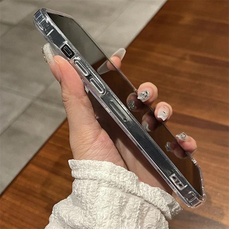 Чехол Magsafe для Apple iPhone 15 14 13 12 11 Pro Max 14 15 Plus 15, противоударный чехол с беспроводной зарядкой, магнитный ациловый прозрачный чехол из ТПУ