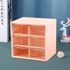 Convenient Cosmetic Storage Box Transparent And Visible Organization 3 Colors Mini Compact 6/9 Drawers Storage Container for Home