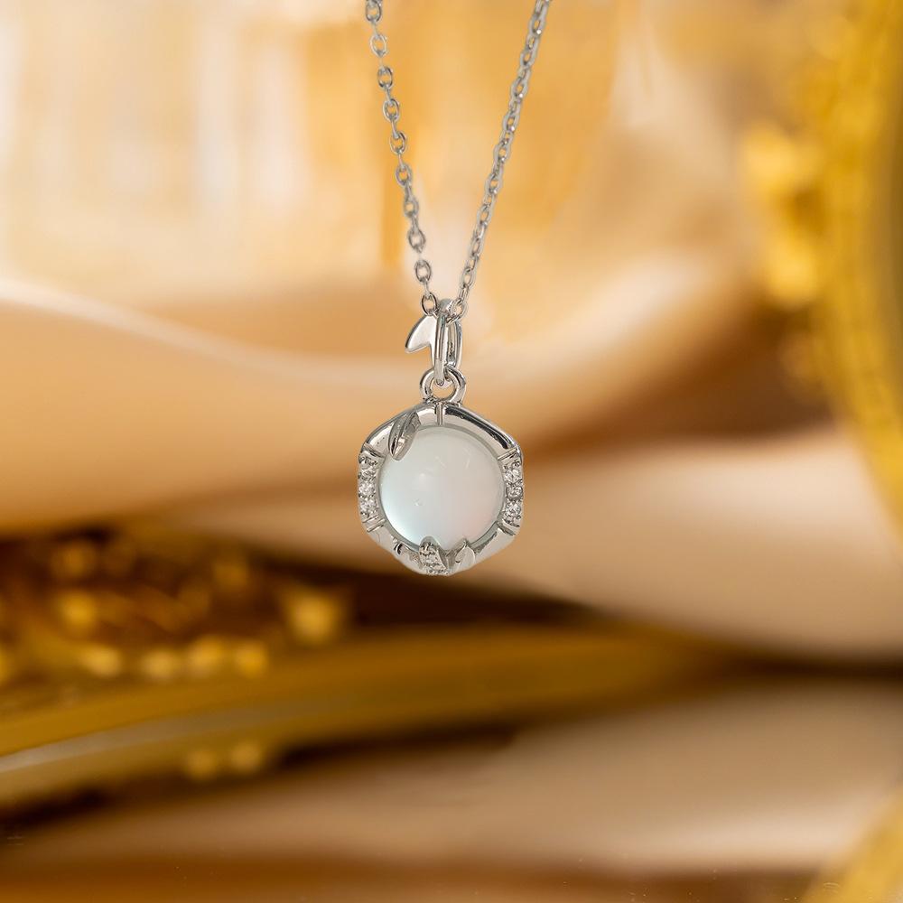 Elegant Full Zircon Copper Necklace Women Simple Exquisite Collarbone Chain Luxury Micro Inlaid Jewelry Gift