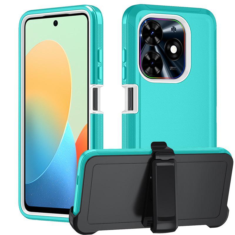 Чехол-книжка Tecno Spark 10 Pro 3-в-1 с полным покрытием и вращающейся подставкой