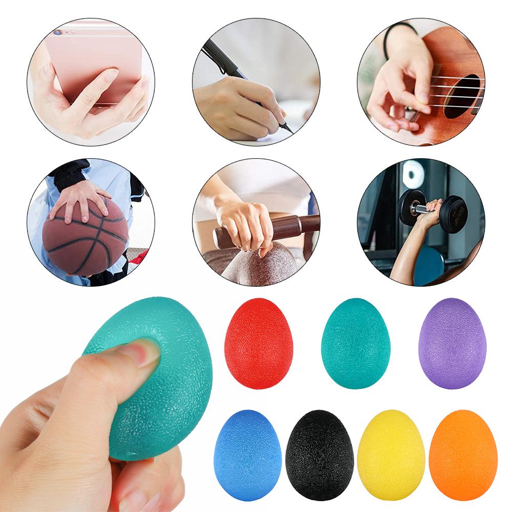 Ball Equipment Ball Finger Resistance Strength Trainer Hand Grip Stress Relief Wrist Rehab Therapy