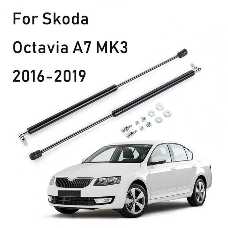 2Pcs Carbon Steel Front Hood Lift Support Hydraulic Bonnet Gas Shock Strut for Octavia A7 MK3 16 19 Car Accessories