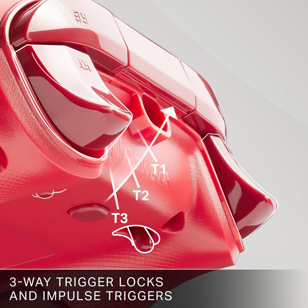 Год PowerA Advantage Проводной контроллер для Xbox Series Красный Функция двойной вибрации для Xbox Series PC Windows [2 Гарантия] XS - XS 10/11 (официальный