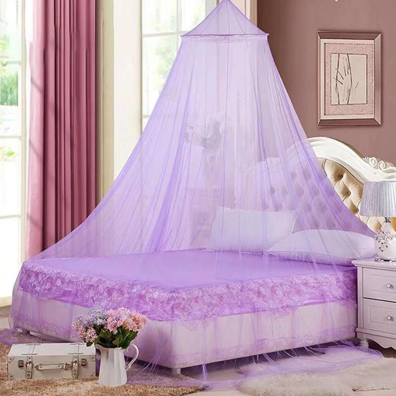 Glow-in-the-dark Star Canopy Mosquito Net Foldable No-Install Bed Curtain