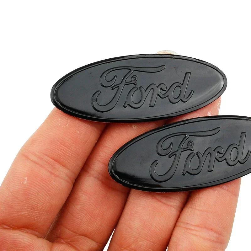 YJBU1 58x22mm Car Steering Wheel Center Emblem Sticker for Ford Focus 3 MK2 Fiesta MK7 Mondeo Mk4 Fusion Kuga Transit Edge F150