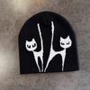 Knit Street Urban Hat With Ear Protection Fox Embroidery Design For Daily