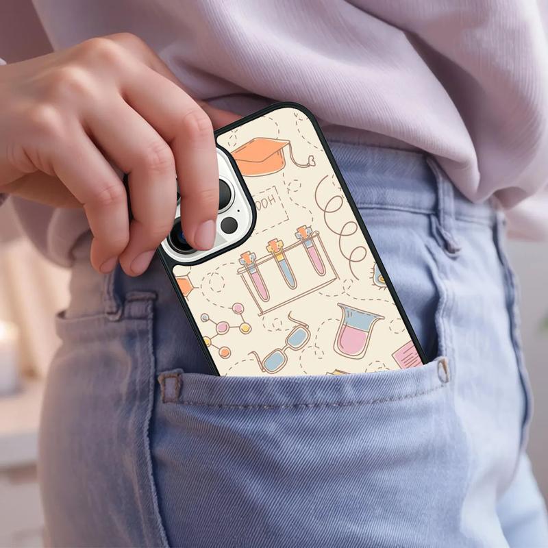 Biology and Chemistry Phone Case For iPhone 17 Air 15 16e 14 13 Pro Max Coque 12 11 Pro Max PLUS cover