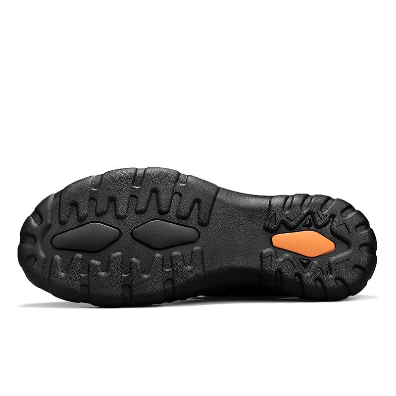 Outdoor Trendy Sandals Summer Mesh Hollow Casual High Quality Handmade Breathable Casual Shoes Summer Thick Bottom Men's Large