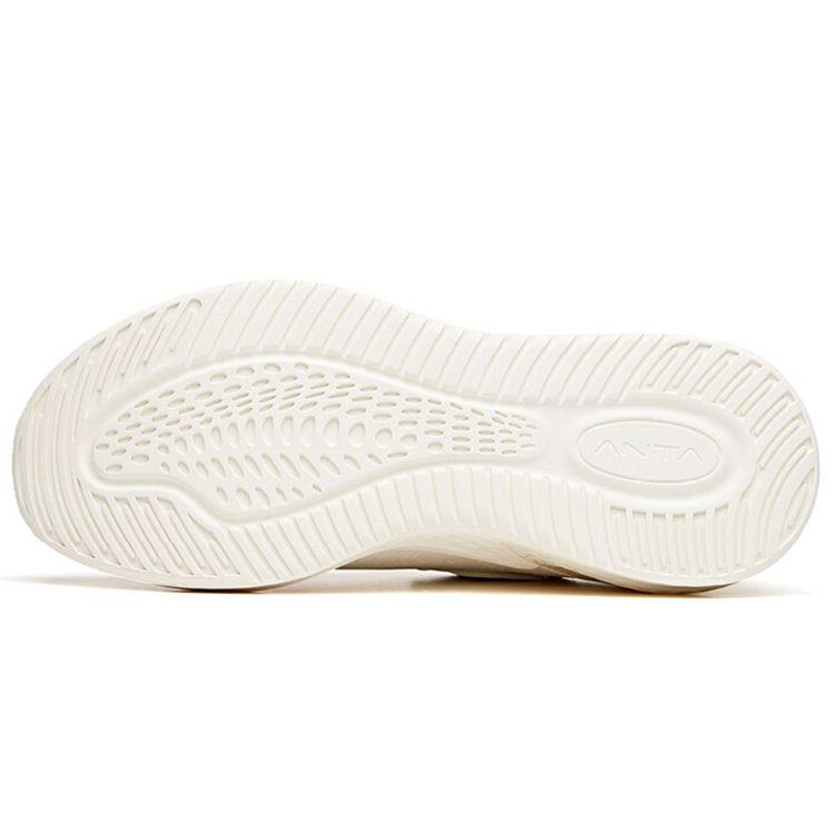 Anta C37 Series Non-Slip Shock Absorbing Wear-Resistant Low-Top Running Shoes Men Sneakers Ivory-White 912035532-10