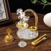 1 Набор Стеклянный Ближневосточный Золотой Изысканный Подарок Арочная Форма Домашний Декор Подставка для Благовоний Украшение Доступно Несколько Вариантов