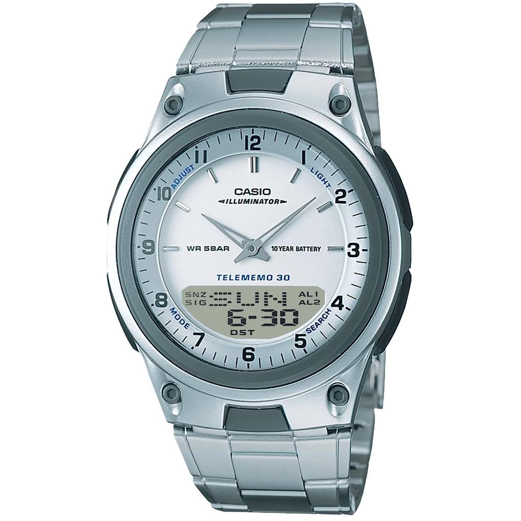 Casio Мужские часы Casio Collection AW-80D-7AJH Серебристые наручные часы