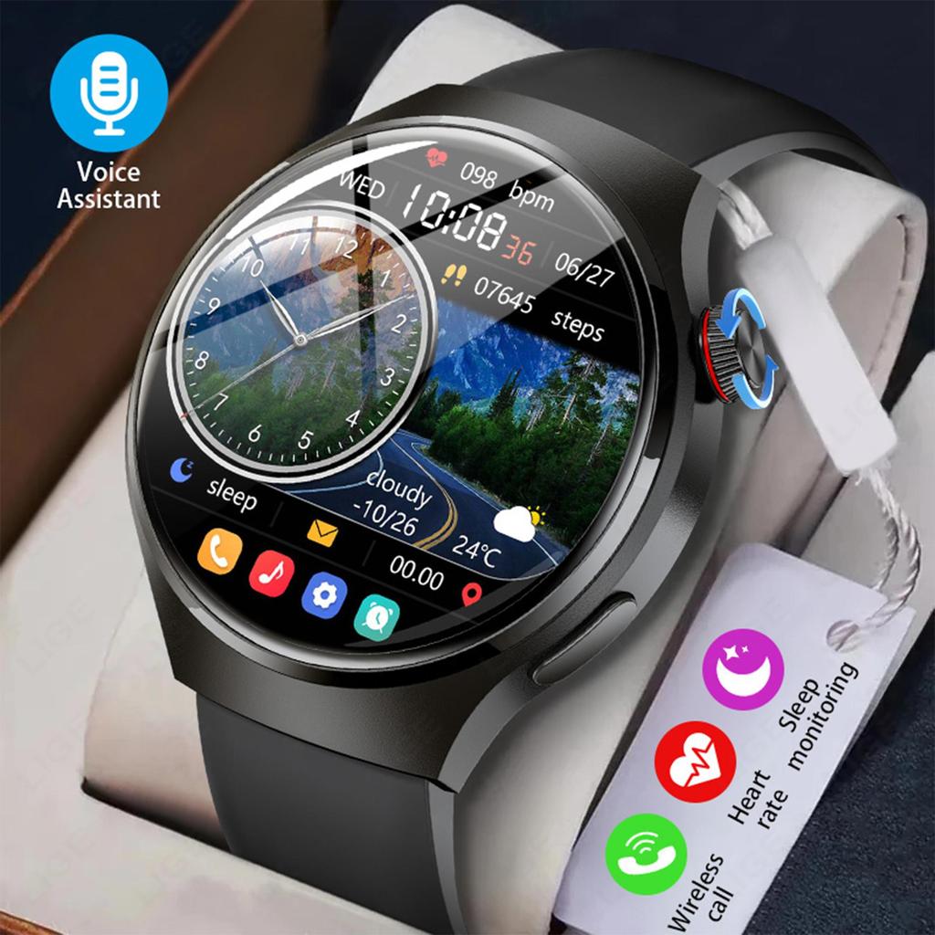 LIGE GT4 Original Smart Watch HD Full Touch Screen Multi-function Bluetooth Call Health Monitoring Sports Fitness Smart Bracelet Waterproof Men Watch